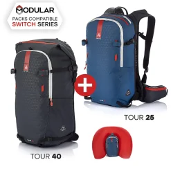 ARVA Switch Tour Bundle (25+40l) avalanche backpack with ABS* Ski Mountaineering|Avalanche Backpacks