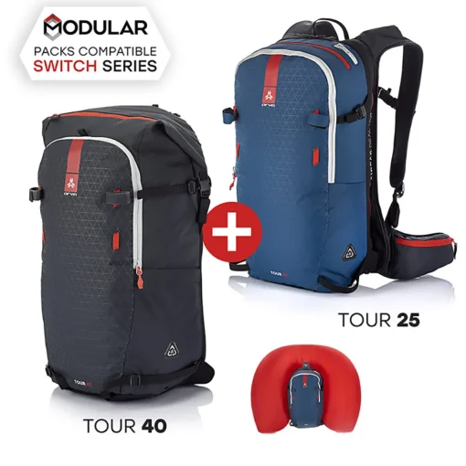 ARVA Switch Tour Bundle (25+40l) avalanche backpack with ABS* Ski Mountaineering|Avalanche Backpacks