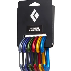 Black Diamond BD LiteWire Rackpack set of 6 climbing carabiners* Friends|Carabiners And Quick Links