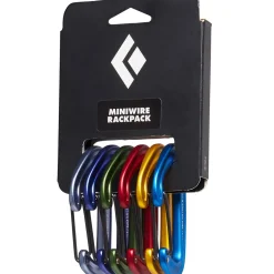 Black Diamond BD Miniwire Rackpack set of 6 climbing carabiners* Friends|Carabiners And Quick Links
