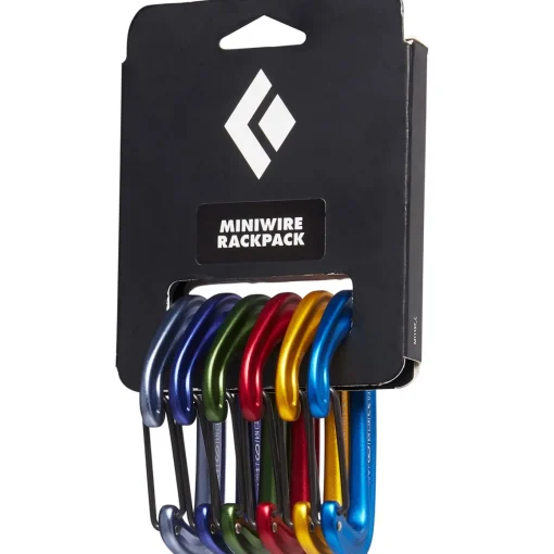 Black Diamond BD Miniwire Rackpack set of 6 climbing carabiners* Friends|Carabiners And Quick Links