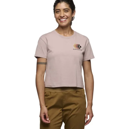 Black Diamond BD W Faded Crop Tee women's t-shirt*Women T-Shirts|Women