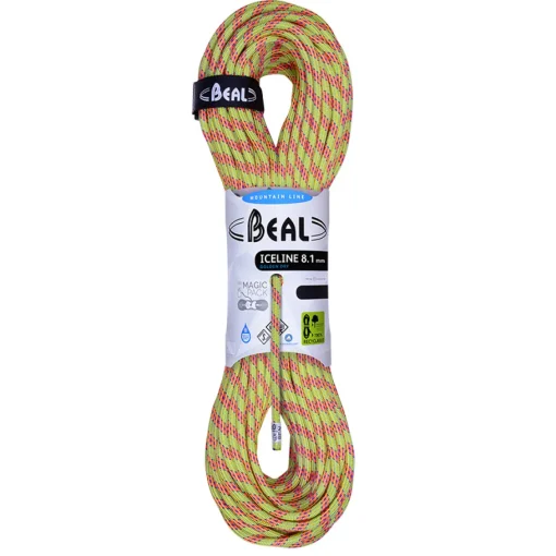 Beal Ice Line 8.1 mm Unicore Golden Dry climbing half rope* Half Ropes|Ice
