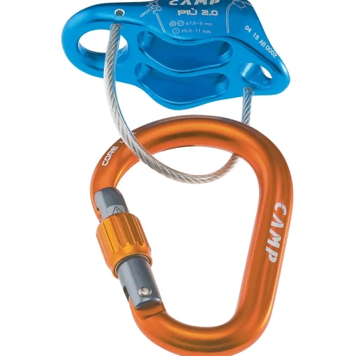 CAMP Più 2.0 Belay Kit belay device + carabiner* Belay Devices And Descenders