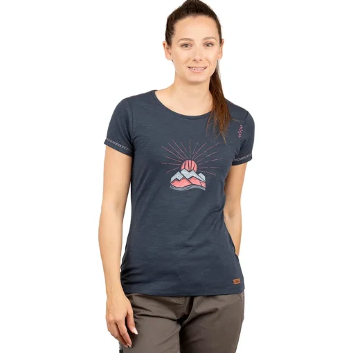 Chillaz Gandia Mountain Watercolor women's t-shirt*Women T-Shirts|Women