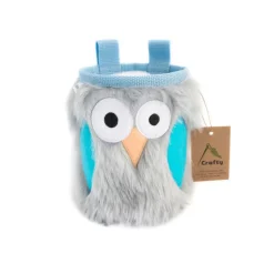 Crafty Climbing Forget-Me-Not Furry Owl chalk bag* Chalk Bag