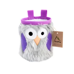 Crafty Climbing Lavender Furry Owl chalk bag* Chalk Bag
