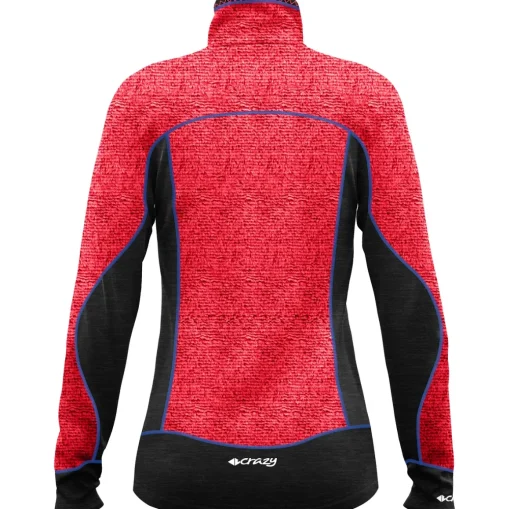 Crazy Idea Pull Exit Extrafleece Woman women's technical polar fleece*Women Sweaters|Women