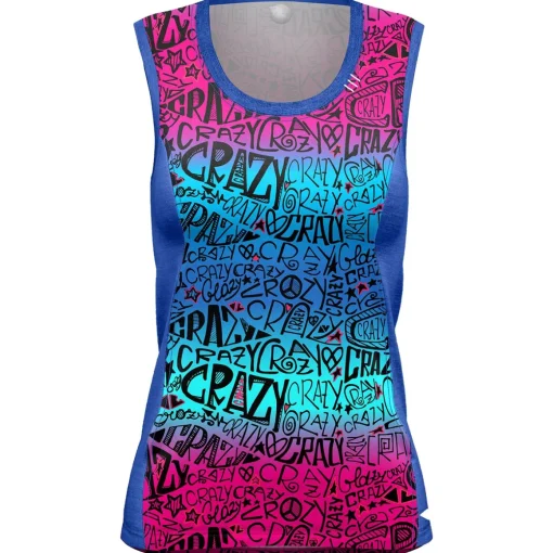 Crazy Idea Top Sirio women's vest top*Women Tops|Women