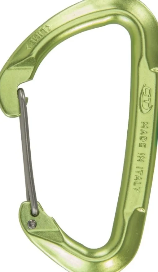 Climbing Technology CT Lime W climbing carabiner with wire gate* Carabiners And Quick Links