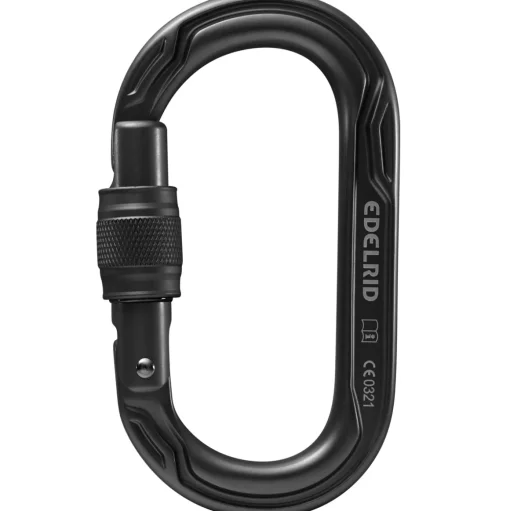 Edelrid Oval Power 2500 Screw II screw gate climbing carabiner* Carabiners And Quick Links