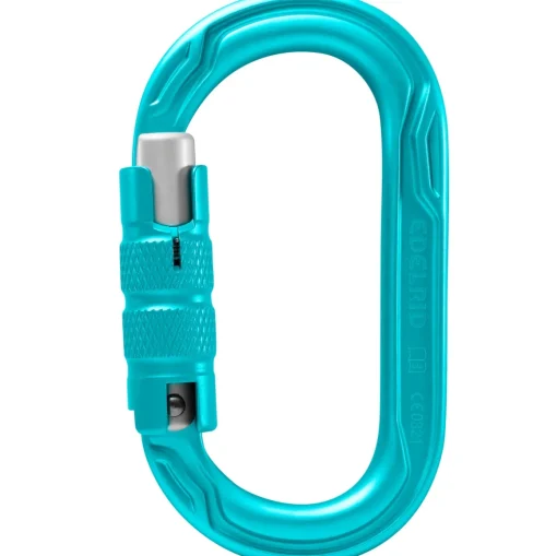 Edelrid Oval Power 2500 Triple II triact lock climbing carabiner* Carabiners And Quick Links