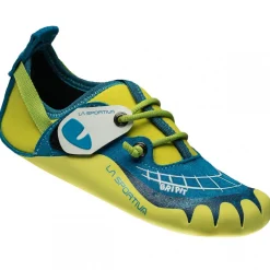 La Sportiva Gripit Blue/Sulphur kids' climbing shoes* Climbing