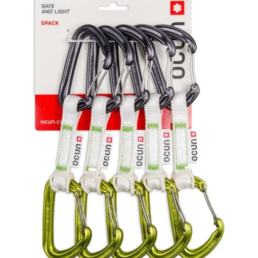 Ocun Hawk QD Wire Bio-Dyn-Ring 15 mm 5-pack climbing quickdraws* Quickdraws