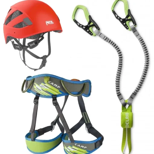 Oliunìd Deal Kit Cable Kit VI + helmet and harness via ferrata kit* Via Ferrata Kits|Complete Kits