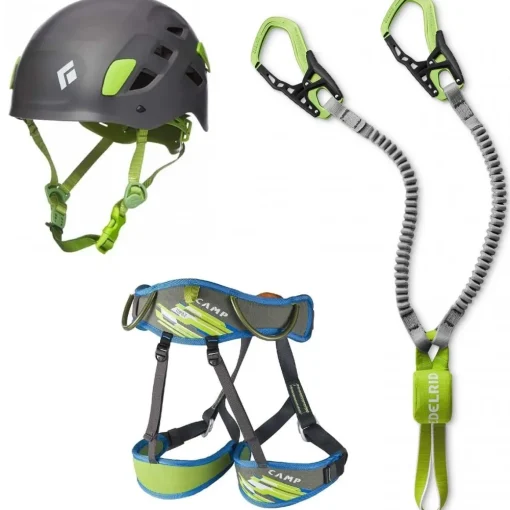 Oliunìd Deal Kit Cable Kit VI + helmet and harness via ferrata kit* Via Ferrata Kits|Complete Kits