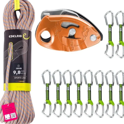 Edelrid Oliunìd Deal Kit Ceuze Lime NY GriGri* Crag Kits