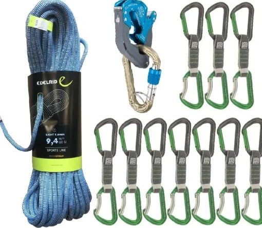Edelrid Oliunìd Deal Kit Light 9.4 10 quickdraws Click Up* Crag Kits