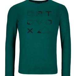Ortovox 185 Merino Brand Outline LS M men's thermal long sleeve t-shirt* Base Layers|Men