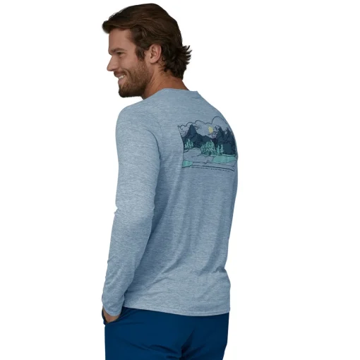 Patagonia M's L/S Cap Cool Daily Graphic Shirt Lands Men's long-sleeved t-shirt* T-Shirts|Men