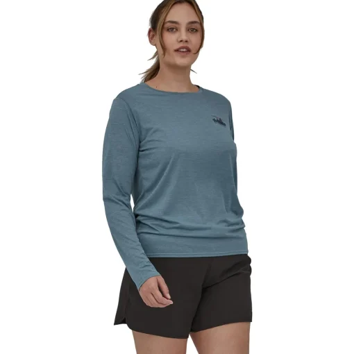 Patagonia W's L / S Capilene Cool Daily Graphic Shirt women's long-sleeved t-shirt*Women T-Shirts|Women