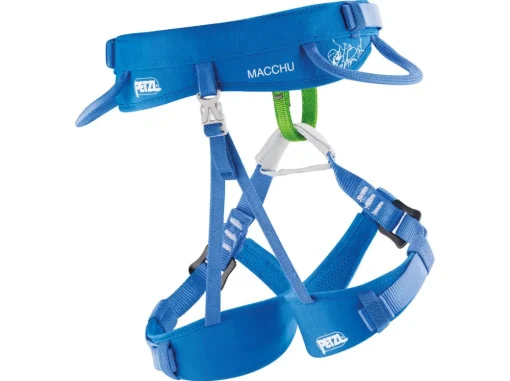 Petzl Macchu climbing harness for children* Adjustable Leg Loops