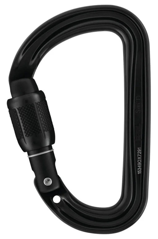 Petzl Sm'D Black Screw Lock screw-lock climbing carabiner* Carabiners And Quick Links