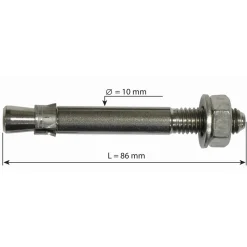 Raumer Hang Fix inox M10AL Ø10x86mm expanding anchor bolt* Expansion Bolts
