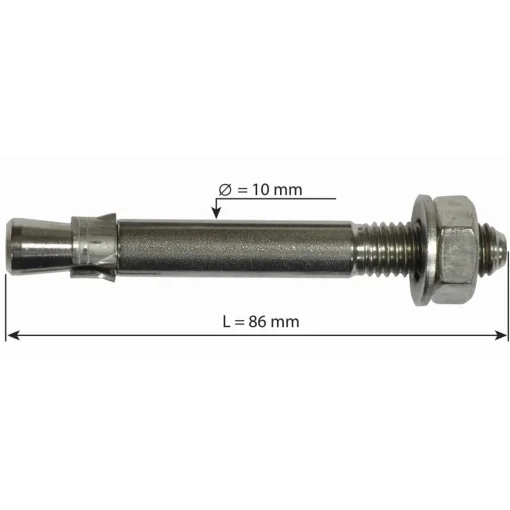 Raumer Hang Fix inox M10AL Ø10x86mm expanding anchor bolt* Expansion Bolts