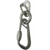 Raumer plate inox Rock Ø10 + ring + safety carabiner* Hangers And Rings
