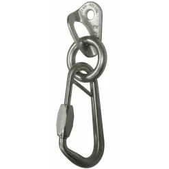 Raumer plate inox Rock Ø10 + ring + safety carabiner* Hangers And Rings