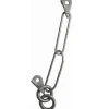Raumer stainless steel belay station - 2 Rock Ø10 mm + 1 chain + 2 rings Ø10 mm* Belay Stations