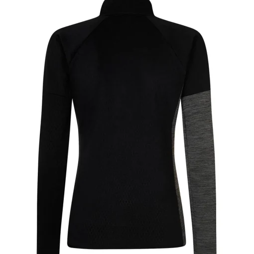 Rock Experience Kobra Mock Neck Fz Woman Fleece women's sweater*Women Sweaters