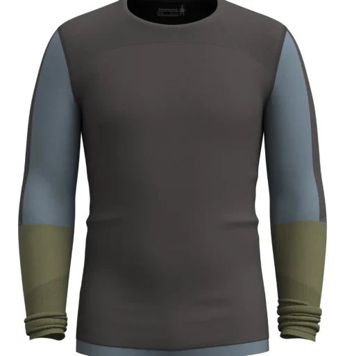 Smartwool Men's Intraknit Thermal Merino Base Layer Colorblock Crew men's thermal long sleeved t-shirt* Base Layers