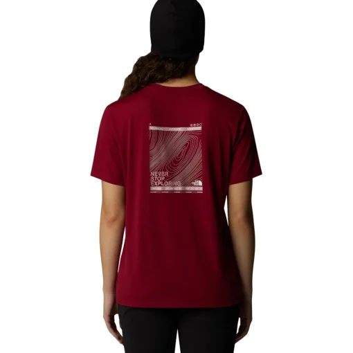 The North Face W Topographic Foundation Ss Tee women's t-shirt*Women T-Shirts